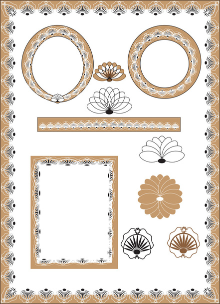 pattern flower ornament - Vecteur, image
