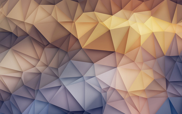 Abstract 3D Simple geometric origami mixed colors - Fotografie, Obrázek