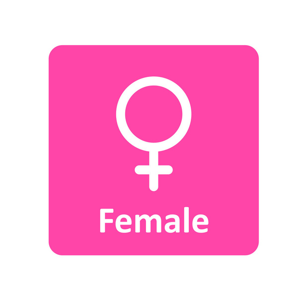 Female sign icon for web web and mobile - Vektor, Bild