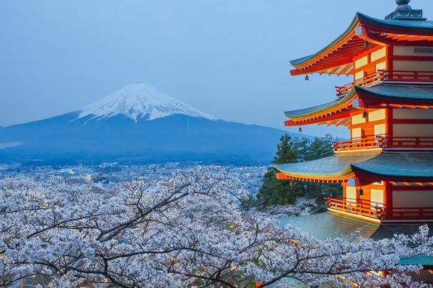Вид на гору Фудзи
 - Фото, изображение