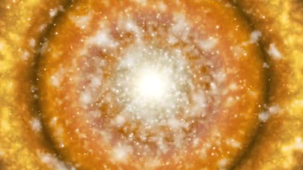 Všesměrové vysílání Hi-Tech Hasy Nebeský organismus, zlatý, prostor, smyk, HD - Záběry, video