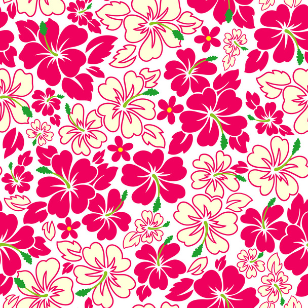 Tropical flower pattern - Vektor, kép