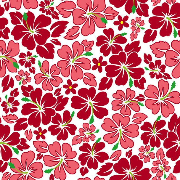 Tropical flower pattern - Вектор, зображення