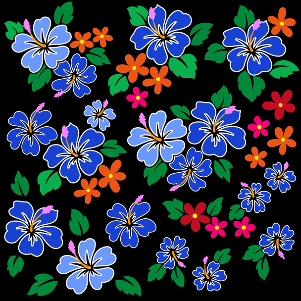 Tropical flower illustration - Vektor, Bild