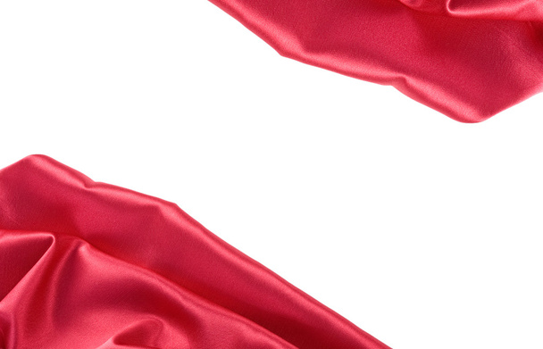 Sima, elegáns vörös selyem - Fotó, kép