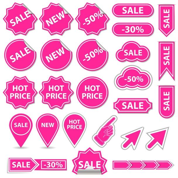 Sale banner and elements - Vector, afbeelding