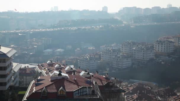 Κωνσταντινούπολη, Τουρκία - Φεβρουαρίου 2016: Κωνσταντινούπολη στέγη - απόθεμα βίντεο - Πλάνα, βίντεο