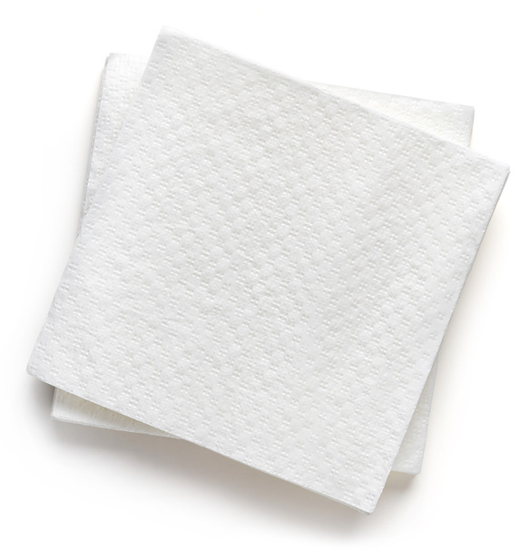 Servilletas de papel blanco
 - Foto, imagen