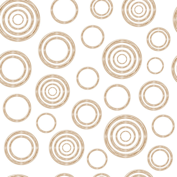 様式化された銅ワイヤー サークルのパターン - ベクター画像