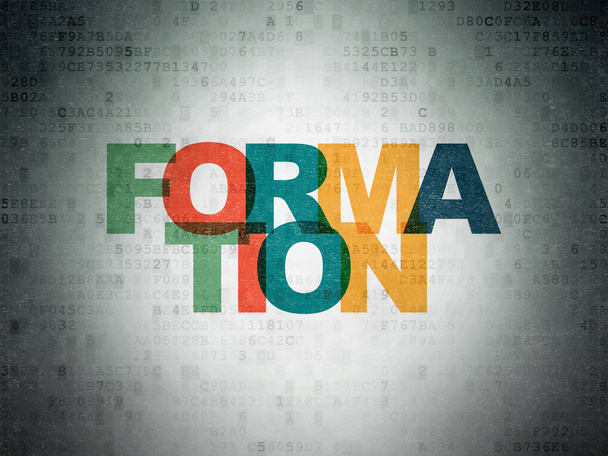 Studying concept: Formation on Digital Paper background - Fotó, kép