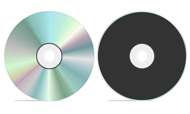 Vista frontal y trasera del CD en blanco
. - Foto, Imagen