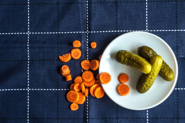 Pumpkin caviar with sliced carrots - Zdjęcie, obraz