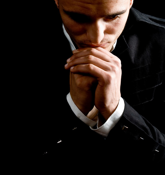 Businessman praying - Fotó, kép