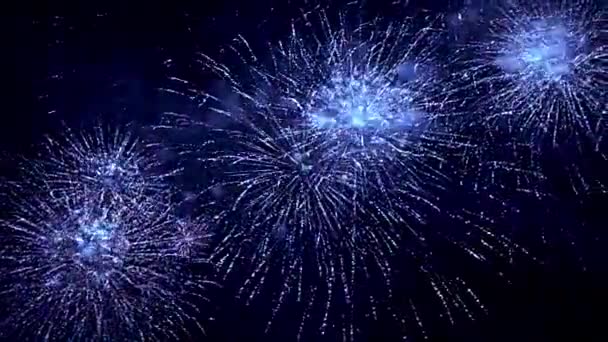 Feuerwerk buntes Finale - Filmmaterial, Video