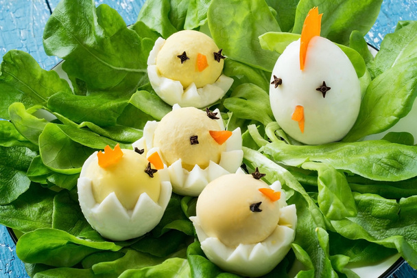 Velikonoční předkrm vařená vejce  - Fotografie, Obrázek