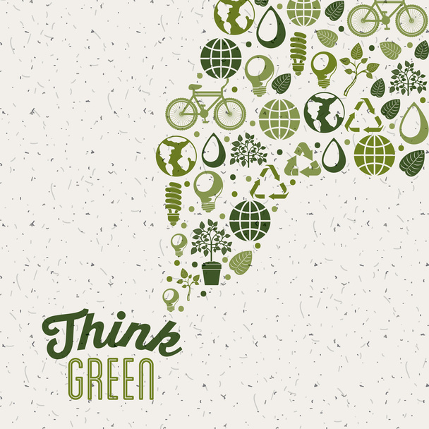 think green design - Vector, Imagen
