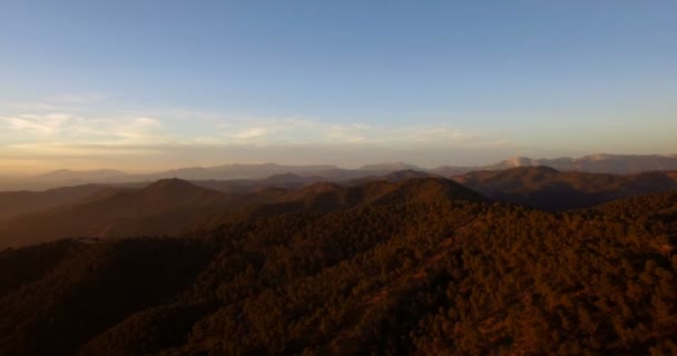 4k επιτόπιων δειγματοληπτικών, που φέρουν στο ηλιοβασίλεμα στην Ανδαλουσία, Ισπανία - Πλάνα, βίντεο
