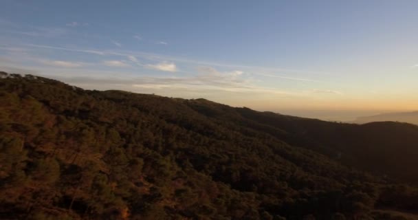 4 k 空中, アンダルシア州, スペインの夕日に飛んで - 映像、動画