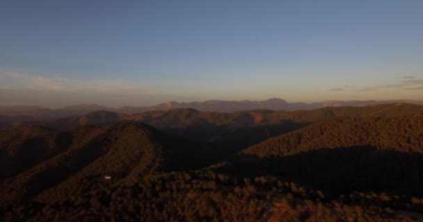 4k anteny, latający na zachód słońca w Andaluzja, Hiszpania - Materiał filmowy, wideo