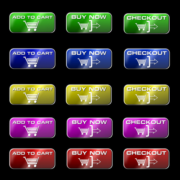 Online Shopping Buttons - Fotó, kép