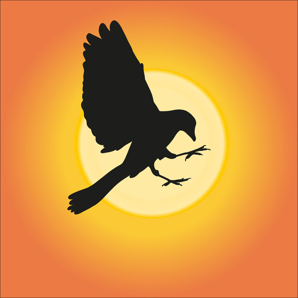 Vogelsilhouet - Vector, afbeelding
