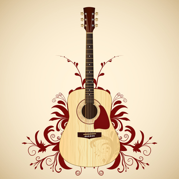 акустическая гитара
 - Вектор,изображение