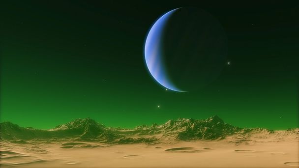 Imagem do belo Espaço com planetas
 - Foto, Imagem
