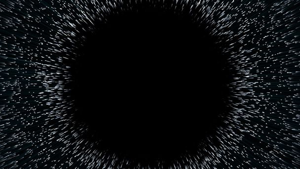 solucan deliği, soyut sahne fliy uzayda - Fotoğraf, Görsel
