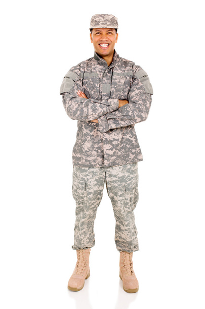 good looking patriot soldier - Foto, afbeelding