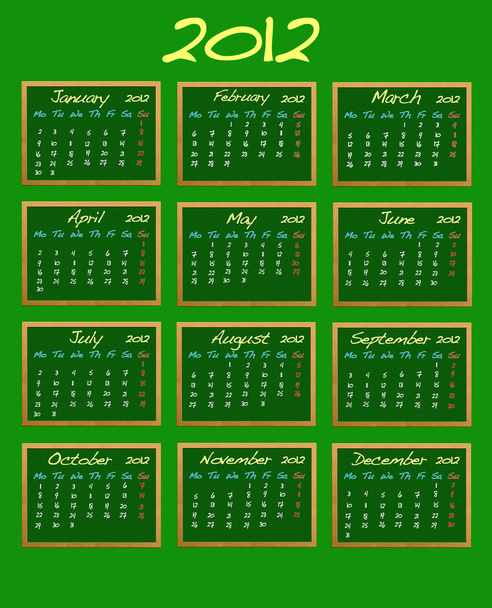 Calendar 2012. - Photo, Image