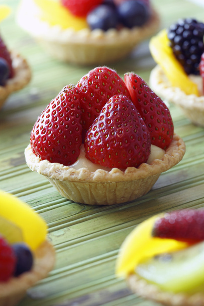Strawberry fruit tart - Foto, Bild