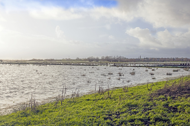 Flooded farm fields England - Photo, Image