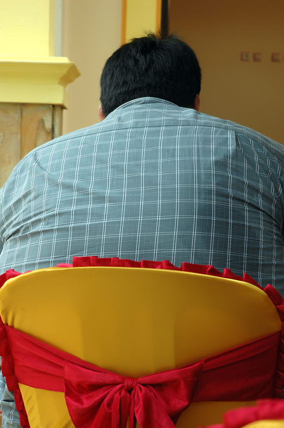 προφίλ των παχύσαρκων εμφανίζονται από πίσω - Φωτογραφία, εικόνα
