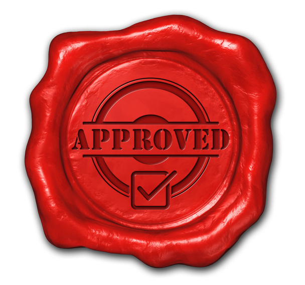 Wax seal approved - Photo, Image