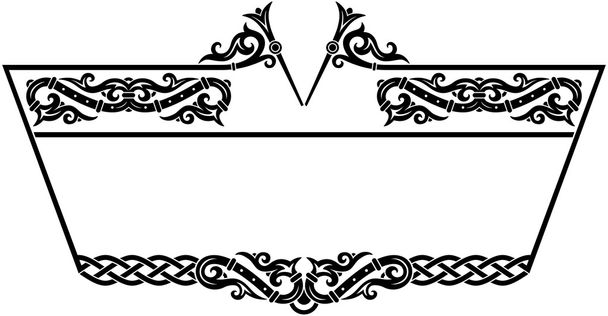 Ornamental celtic frame. - Vektor, kép