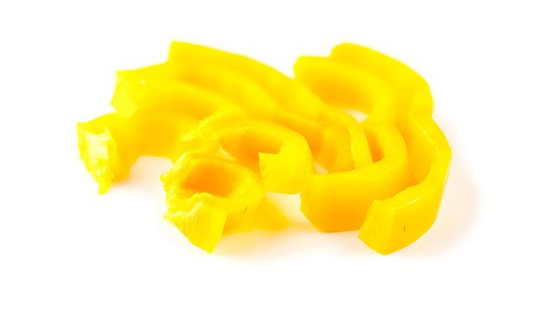 Capsicum amarillo en rodajas
 - Foto, Imagen