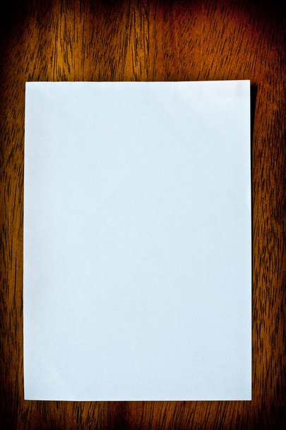 Boş kağıt üzerinde kahverengi ahşap doku (maun) - Fotoğraf, Görsel