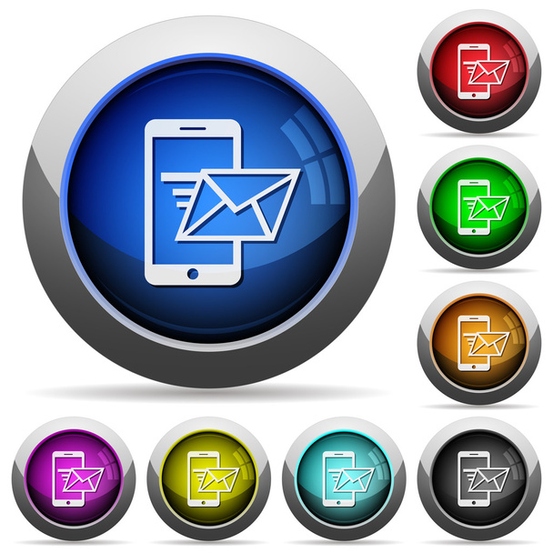 Enviar conjunto de botões de email
 - Vetor, Imagem