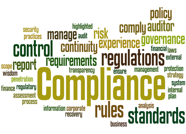 Compliance, Wort Cloud-Konzept 9 - Foto, Bild