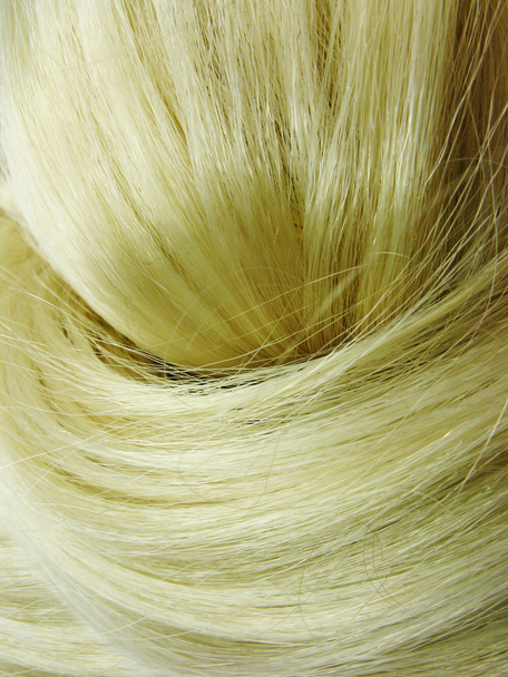 Blond hair texture background - Foto, afbeelding