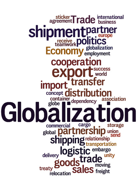 Globalizacja, słowo cloud koncepcja 4 - Zdjęcie, obraz