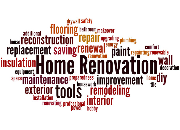 Home Renovation, word cloud concept - Photo, Image