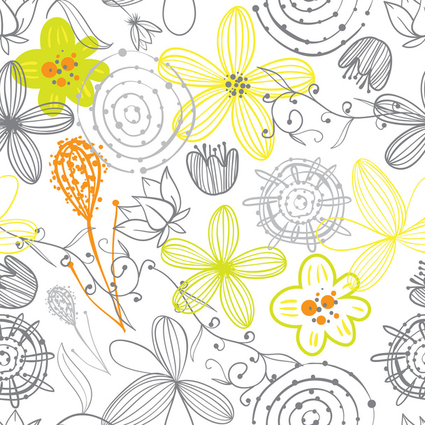 Seamless vector floral pattern - Vektor, obrázek