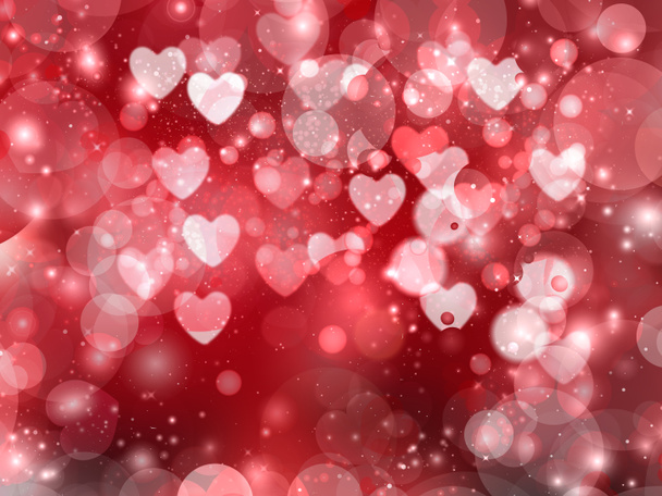 Καρδιά θολή φώτα σε πολύχρωμες φόντο, καρδιές υφή bac - Φωτογραφία, εικόνα