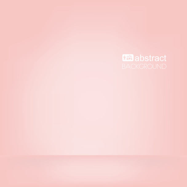 Vector background, pink empty room, mock up. - Vector, Image