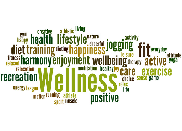 Wellness, Word Cloud Konzept 3 - Foto, Bild