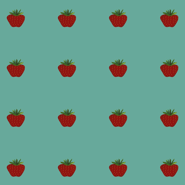 Rote Erdbeeren auf hellem Hintergrund. Textur - Vektor, Bild