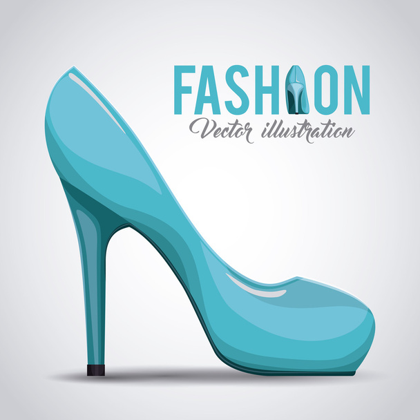 fashion womens shoes design - Vector, Image