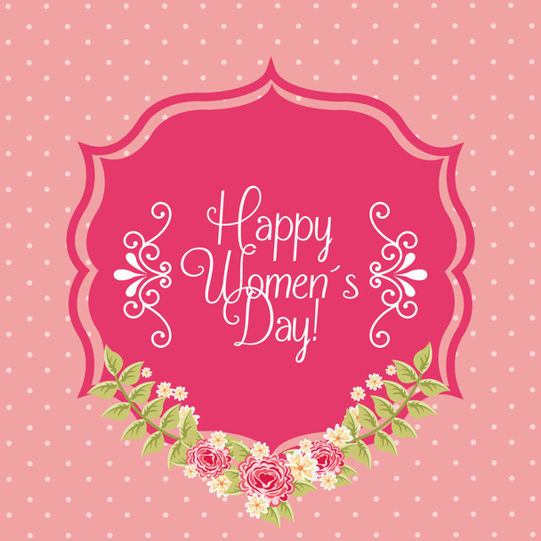 happy womens day design - Vector, Image