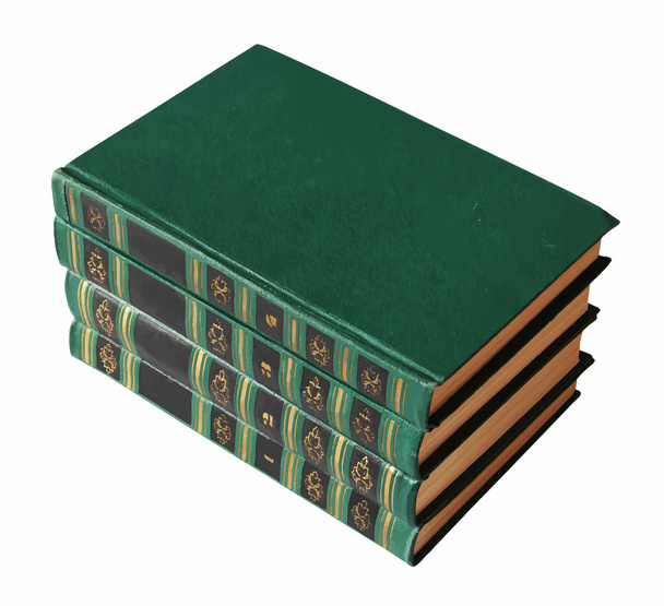 Montón de libros antiguos - Vector, imagen